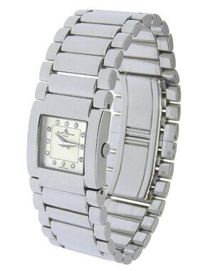 Baume & Mercier catwalk Watches MV045219 12P diamond IvoryDial Stainless S...